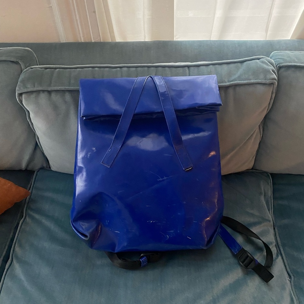 Freitag Kowalski Blue Roll-Top Backpack